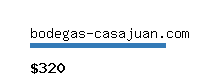 bodegas-casajuan.com Website value calculator