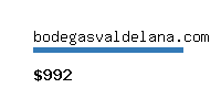 bodegasvaldelana.com Website value calculator