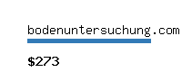 bodenuntersuchung.com Website value calculator