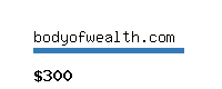 bodyofwealth.com Website value calculator