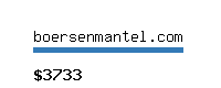 boersenmantel.com Website value calculator