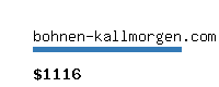 bohnen-kallmorgen.com Website value calculator