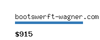 bootswerft-wagner.com Website value calculator