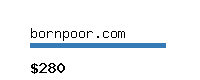 bornpoor.com Website value calculator