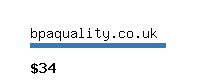 bpaquality.co.uk Website value calculator