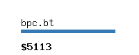 bpc.bt Website value calculator