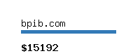 bpib.com Website value calculator