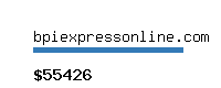 bpiexpressonline.com Website value calculator