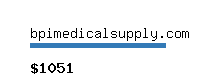 bpimedicalsupply.com Website value calculator