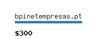 bpinetempresas.pt Website value calculator