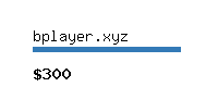 bplayer.xyz Website value calculator