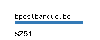 bpostbanque.be Website value calculator