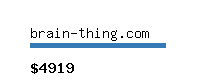 brain-thing.com Website value calculator