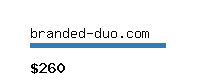branded-duo.com Website value calculator