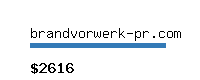 brandvorwerk-pr.com Website value calculator