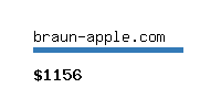 braun-apple.com Website value calculator