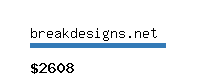 breakdesigns.net Website value calculator