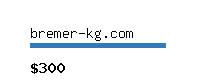 bremer-kg.com Website value calculator