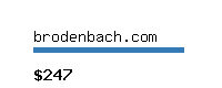 brodenbach.com Website value calculator