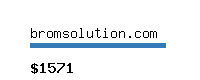 bromsolution.com Website value calculator
