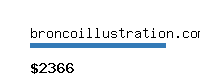 broncoillustration.com Website value calculator