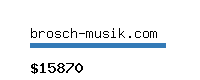 brosch-musik.com Website value calculator