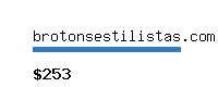brotonsestilistas.com Website value calculator