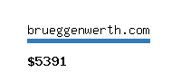 brueggenwerth.com Website value calculator