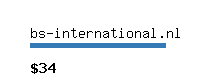 bs-international.nl Website value calculator