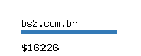 bs2.com.br Website value calculator