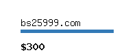 bs25999.com Website value calculator