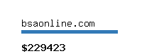 bsaonline.com Website value calculator