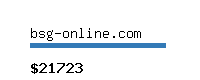 bsg-online.com Website value calculator