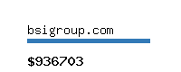 bsigroup.com Website value calculator