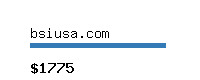 bsiusa.com Website value calculator