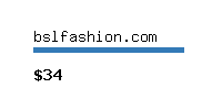 bslfashion.com Website value calculator