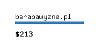 bsrabawyzna.pl Website value calculator