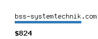 bss-systemtechnik.com Website value calculator