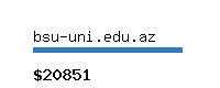 bsu-uni.edu.az Website value calculator