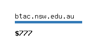 btac.nsw.edu.au Website value calculator