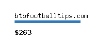 btbfootballtips.com Website value calculator