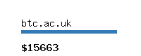 btc.ac.uk Website value calculator
