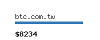 btc.com.tw Website value calculator