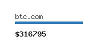 btc.com Website value calculator