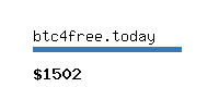 btc4free.today Website value calculator