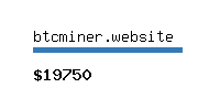 btcminer.website Website value calculator