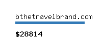 bthetravelbrand.com Website value calculator