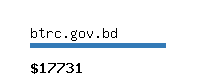 btrc.gov.bd Website value calculator