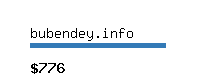 bubendey.info Website value calculator