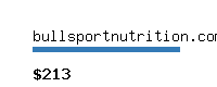 bullsportnutrition.com Website value calculator